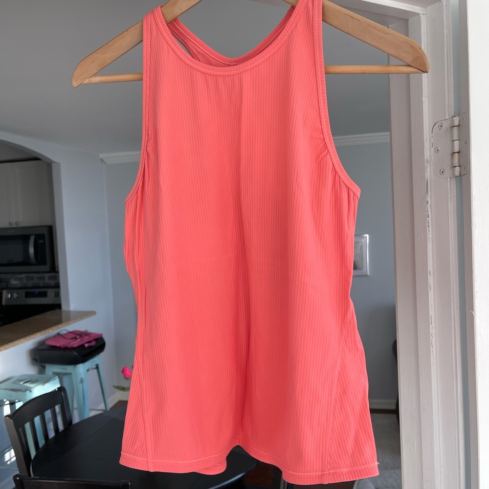 Lululemon Base Pace Ribbed tank pink size 6